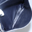 CELINE Macadam Canvas Shoulder Bag Navy Auth KD213-20