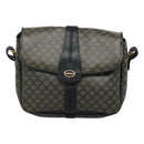 CELINE Macadam Canvas Shoulder Bag Navy Auth KD213-13