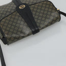 CELINE Macadam Canvas Shoulder Bag Navy Auth KD213-6