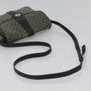 CELINE Macadam Canvas Shoulder Bag Navy Auth KD213-7