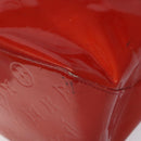 LOUIS VUITTON Monogram Vernis Reade MM Hand Bag Red Rouge M91086 LV Auth KD215-10