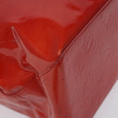 LOUIS VUITTON Monogram Vernis Reade MM Hand Bag Red Rouge M91086 LV Auth KD215-14