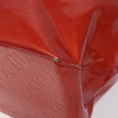 LOUIS VUITTON Monogram Vernis Reade MM Hand Bag Red Rouge M91086 LV Auth KD215-12
