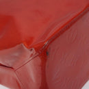 LOUIS VUITTON Monogram Vernis Reade MM Hand Bag Red Rouge M91086 LV Auth KD215-13