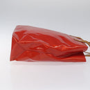 LOUIS VUITTON Monogram Vernis Reade MM Hand Bag Red Rouge M91086 LV Auth KD215-4