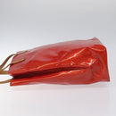 LOUIS VUITTON Monogram Vernis Reade MM Hand Bag Red Rouge M91086 LV Auth KD215-4