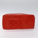 LOUIS VUITTON Monogram Vernis Reade MM Hand Bag Red Rouge M91086 LV Auth KD215-5