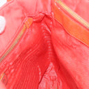 PRADA Tote Bag Nylon Orange Gold Auth KD217-18