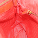 PRADA Tote Bag Nylon Orange Gold Auth KD217-19