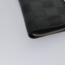 LOUIS VUITTON Damier Graphite Pochette Cles Coin Purse N61235 LV Auth KD220V-14