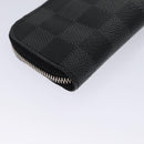 LOUIS VUITTON Damier Graphite Pochette Cles Coin Purse N61235 LV Auth KD220V-15