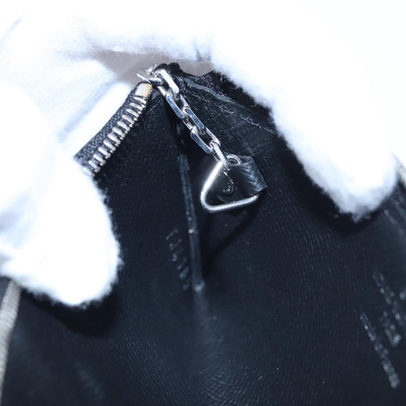 LOUIS VUITTON Damier Graphite Pochette Cles Coin Purse N61235 LV Auth KD220V