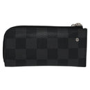 LOUIS VUITTON Damier Graphite Pochette Cles Coin Purse N61235 LV Auth KD220V-2