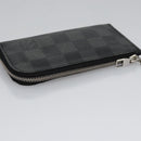 LOUIS VUITTON Damier Graphite Pochette Cles Coin Purse N61235 LV Auth KD220V-6