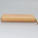 LOUIS VUITTON Monogram Vernis Zippy Wallet Rose Valerine M93522 LV Auth KD229-6