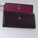 LOUIS VUITTON Epi Portefeiulle Sarah Wallet Purple Cassis M6374K LV Auth KD230-8