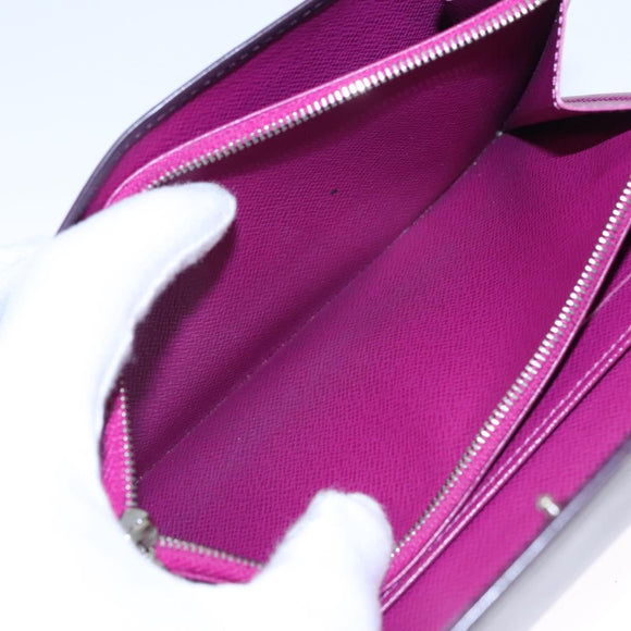 LOUIS VUITTON Epi Portefeiulle Sarah Wallet Purple Cassis M6374K LV Auth KD230