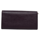 LOUIS VUITTON Epi Portefeiulle Sarah Wallet Purple Cassis M6374K LV Auth KD230-2
