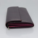 LOUIS VUITTON Epi Portefeiulle Sarah Wallet Purple Cassis M6374K LV Auth KD230-4