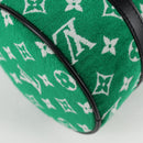LOUIS VUITTON Monogram Jaguar Papillon Hand Bag Green M46206 LV Auth KD238AM-15