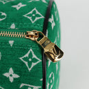 LOUIS VUITTON Monogram Jaguar Papillon Hand Bag Green M46206 LV Auth KD238AM-17