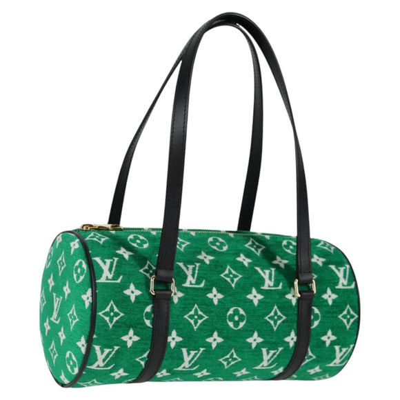 LOUIS VUITTON Monogram Jaguar Papillon Hand Bag Green M46206 LV Auth KD238AM