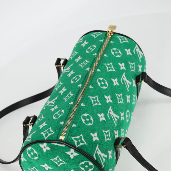 LOUIS VUITTON Monogram Jaguar Papillon Hand Bag Green M46206 LV Auth KD238AM