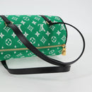 LOUIS VUITTON Monogram Jaguar Papillon Hand Bag Green M46206 LV Auth KD238AM-7