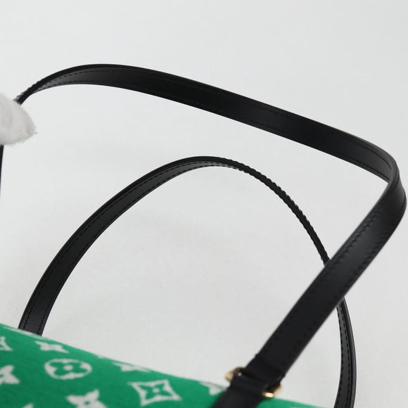 LOUIS VUITTON Monogram Jaguar Papillon Hand Bag Green M46206 LV Auth KD238AM