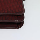 Christian Dior Trotter Canvas Shoulder Bag Red Auth KD240-11