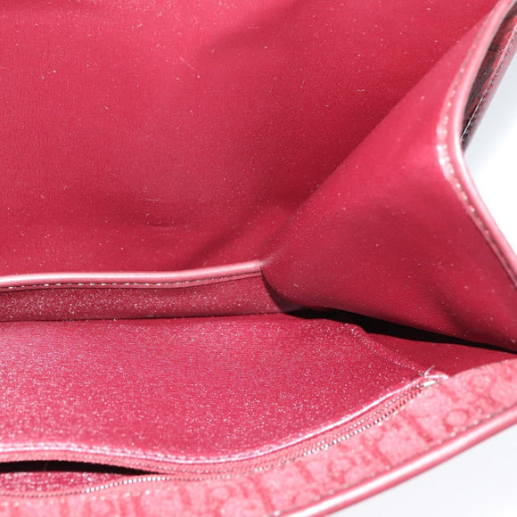 Christian Dior Trotter Canvas Shoulder Bag Red Auth KD240