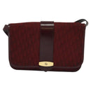 Christian Dior Trotter Canvas Shoulder Bag Red Auth KD240-2