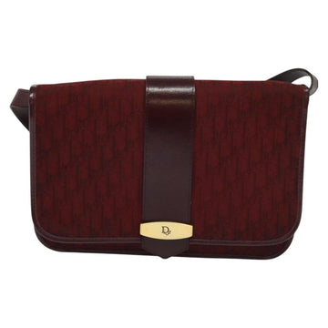 Christian Dior Trotter Canvas Shoulder Bag Red Auth KD240 - 0