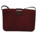 Christian Dior Trotter Canvas Shoulder Bag Red Auth KD240-3