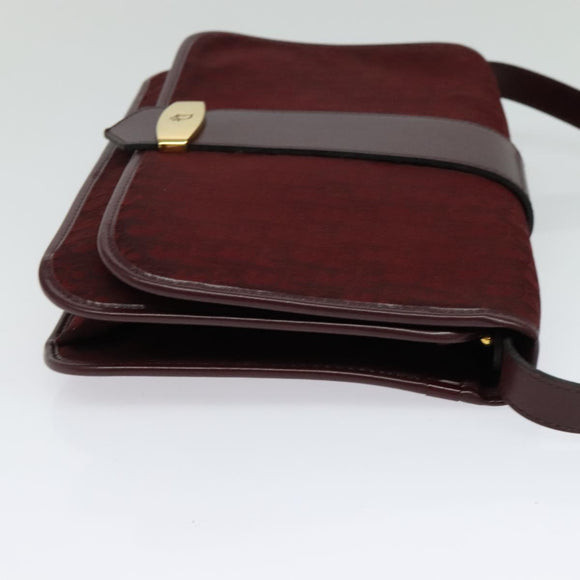 Christian Dior Trotter Canvas Shoulder Bag Red Auth KD240