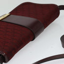 Christian Dior Trotter Canvas Shoulder Bag Red Auth KD240-6