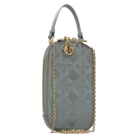 Christian Dior Canage Chain Cell Phone Case Enamel Auth KD241