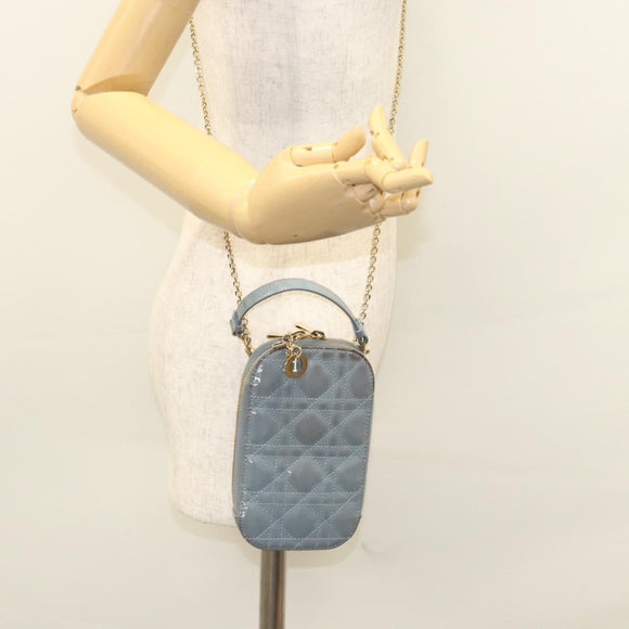 Christian Dior Canage Chain Cell Phone Case Enamel Auth KD241