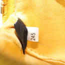 Miu Miu Matelasse Airpots Case Lamb Skin Yellow Gold Auth KD242-12