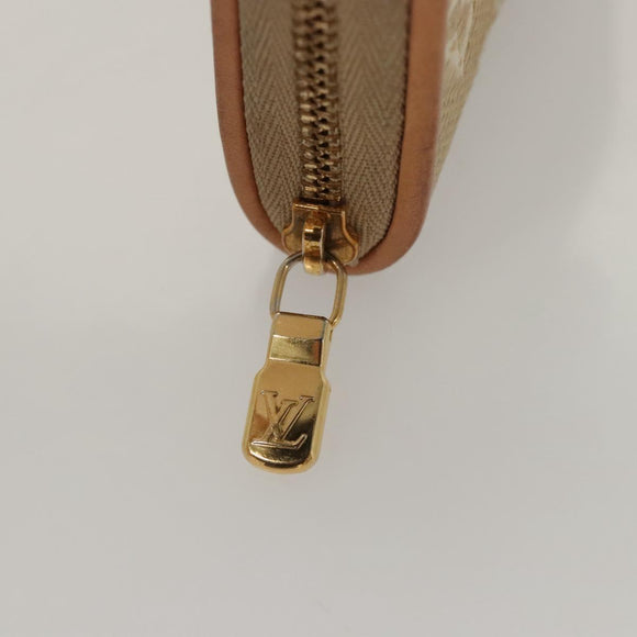 LOUIS VUITTON Monogram Laminated Jacquard Zippy Coin Purse M82483 Auth KD245