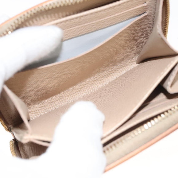 LOUIS VUITTON Monogram Laminated Jacquard Zippy Coin Purse M82483 Auth KD245