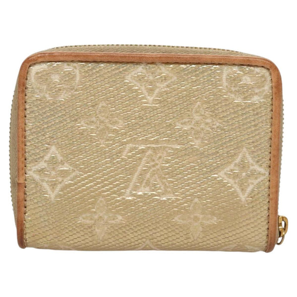 LOUIS VUITTON Monogram Laminated Jacquard Zippy Coin Purse M82483 Auth KD245