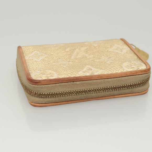 LOUIS VUITTON Monogram Laminated Jacquard Zippy Coin Purse M82483 Auth KD245