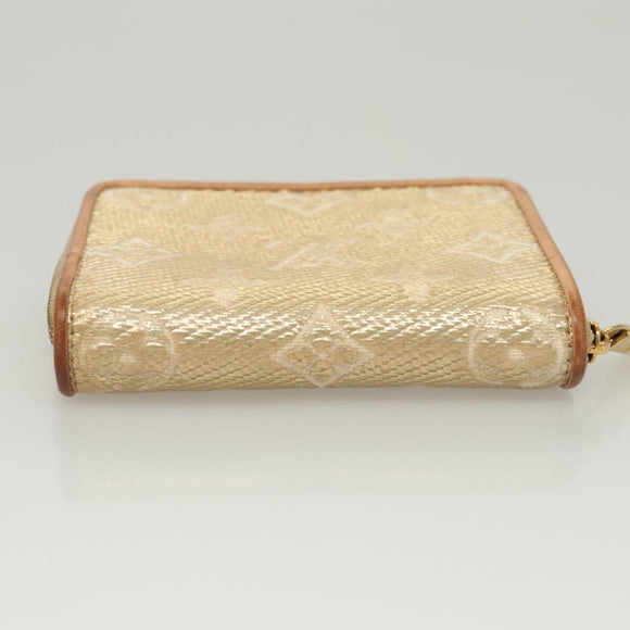 LOUIS VUITTON Monogram Laminated Jacquard Zippy Coin Purse M82483 Auth KD245