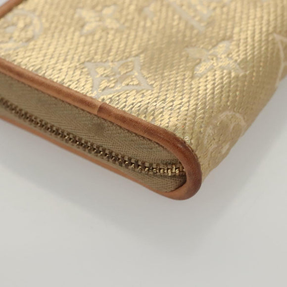 LOUIS VUITTON Monogram Laminated Jacquard Zippy Coin Purse M82483 Auth KD245