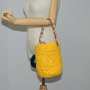 LOUIS VUITTON Bucket LV Vacation Shoulder Bag Pile Yellow M25144 LV Auth KD246SM-18