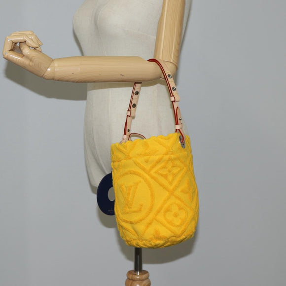 LOUIS VUITTON Bucket LV Vacation Shoulder Bag Pile Yellow M25144 LV Auth KD246SM