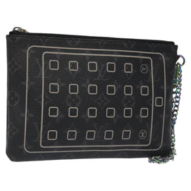 LOUIS VUITTON Monogram Eclipse Fragment iPhone Case M64449 LV Auth KD248