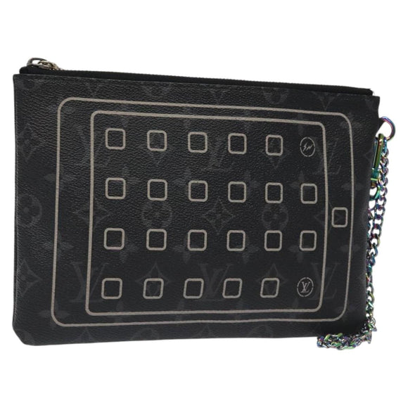 LOUIS VUITTON Monogram Eclipse Fragment iPhone Case M64449 LV Auth KD248