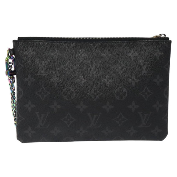 LOUIS VUITTON Monogram Eclipse Fragment iPhone Case M64449 LV Auth KD248